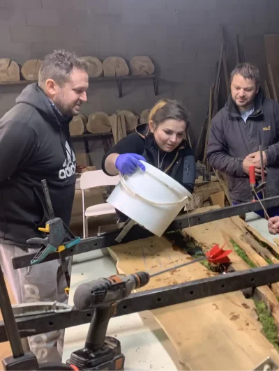 Worskhop dřevo & epoxid 